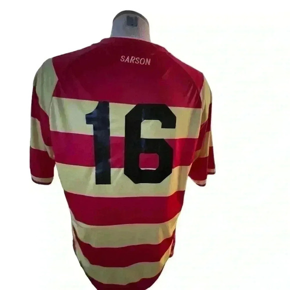 Sarson Shirt Red And Yellow Stripe - Picture 2 of 2
